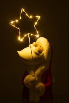 Père Noël Etoile Led H67cm