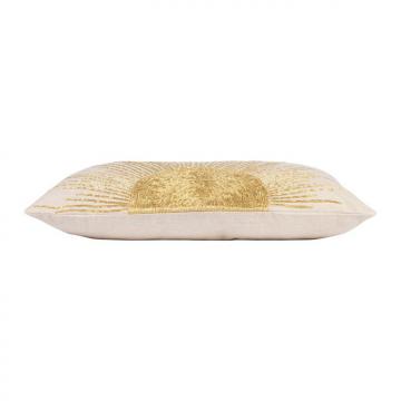 Coussin Soleil Or - Lin Naturel 30x50