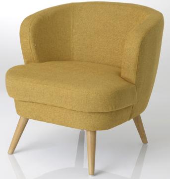 Fauteuil Dagmard Tissu (4 Couleurs)