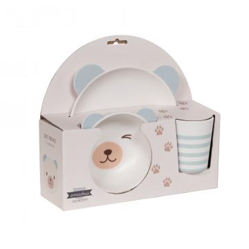 Coffret Déjeuner 3 Pièces Ours Enfant