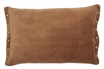 Coussin Velours Masilia Brun Doré 60x40