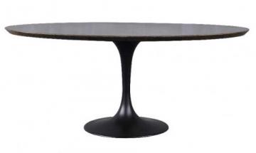 Table à Manger Ovale Tulipe Pierre Bleue 180cm