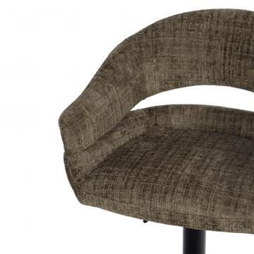Tabouret de Bar Eddy Tissu Kaki