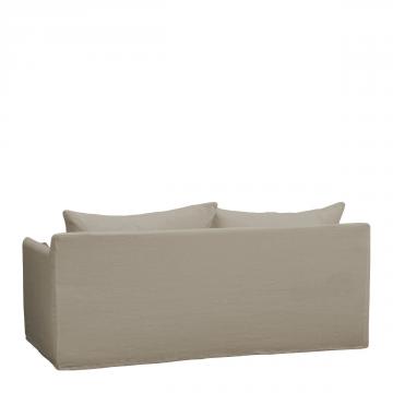 Canapé Gabriel 100% Lin Beige Blanc d'Ivoire