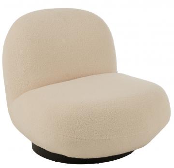 Fauteuil Pivotant Lounge Neige Blanc