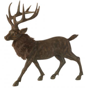 Cerf Fourrure GM Brun