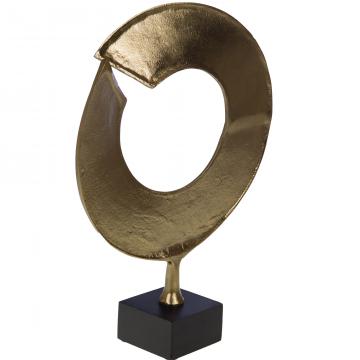 Déco Anneau Gold Aluminium H45cm