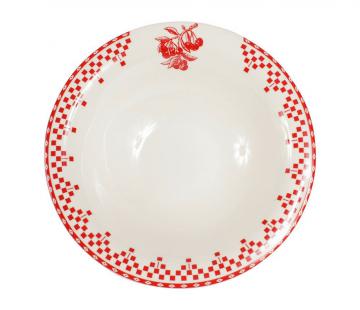 6 Coupelles Damier Rouge Comptoir de Famille