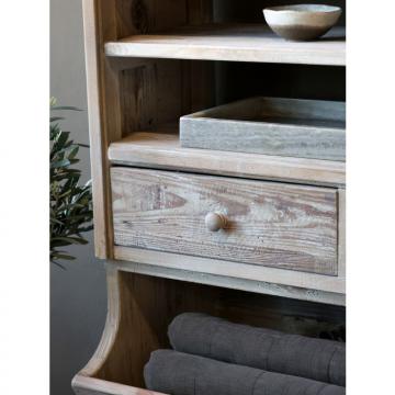 Bibliothèque Etagère Pin Recyclé Naturel