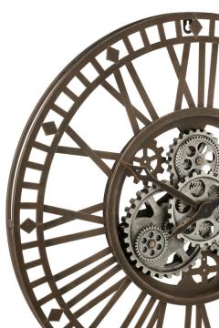 Horloge Indus Métal Mécanisme Gris Antique