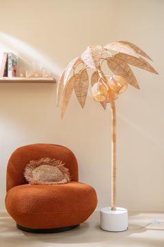 Fauteuil Pivotant Lounge Neige Terracotta