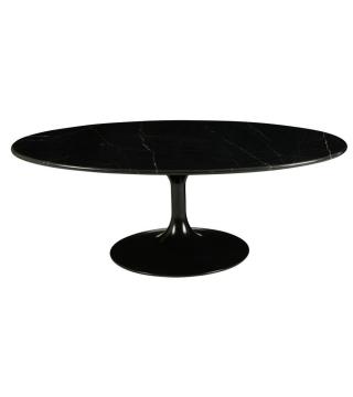 Table Basse Ovale Marbella Marbre Noir Athezza