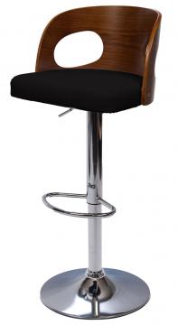 Tabouret de Bar Emilie Simili Cuir Noir