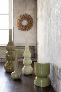 Vase Métal Vert Olive H122cm