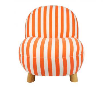 Fauteuil Belly Orange-Ecru