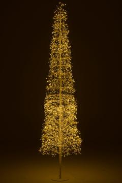 Sapin de Noël Blanc Led Blanc Chaud H240cm