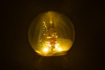 Boule à Neige Père Noël Led