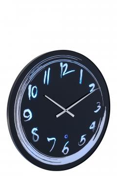 Horloge Murale Led Lumière Bleue