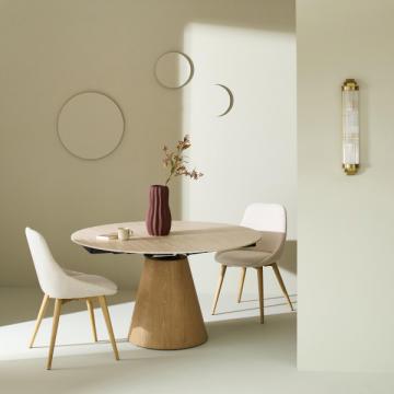 Table Ronde Céramique Lumio avec Allonges