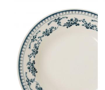 6 Assiettes Creuses Faustine Bleu Comptoir de Famille