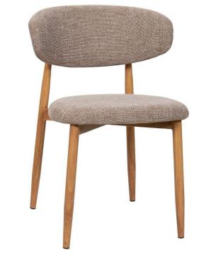 Chaise Georgia Taupe Pied Naturel Athezza