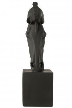 Cheval sur Base Noir/Noir H95cm