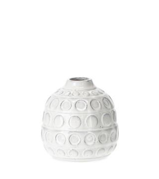 Vase Rondo Céramique Blanc H18cm