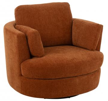 Fauteuil Pivotant Velours (3 couleurs)