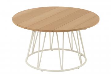 Table Basse de Jardin Zoa Blanc Naturel