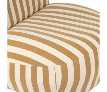 Fauteuil Belly Camel-Ecru