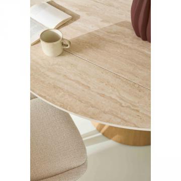 Table Ronde Céramique Lumio avec Allonges