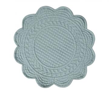 6 x Sets de Table Ronds Boutis Vert d'Eau