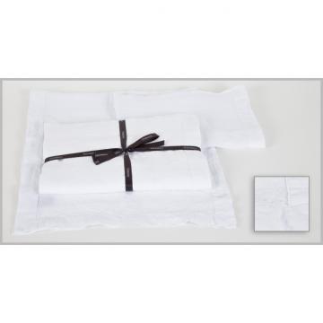 6 Serviettes de Table Naïs Blanc