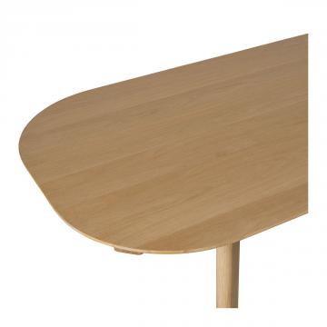 Table Simona Chêne Clair Blanc d'Ivoire 220cm