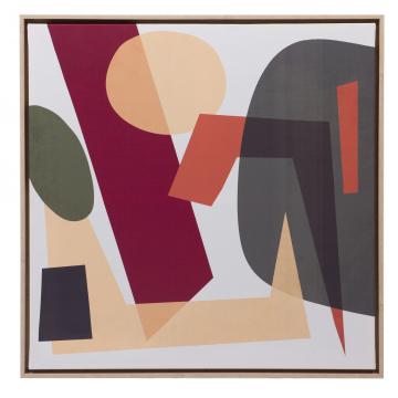 Cadre Toile Figures Abstraite 80*80
