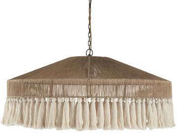 Suspension Inaya Jute Naturelle Blanc d'Ivoire