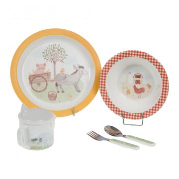 Coffret Valisette Déjeuner 5 Pièces Justin Enfant