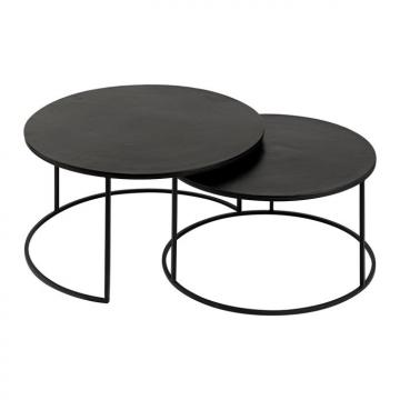 Tables Basses Gigognes Felia Métal Noir