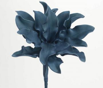 6 Fleurs Cumbia Bleu 54cm