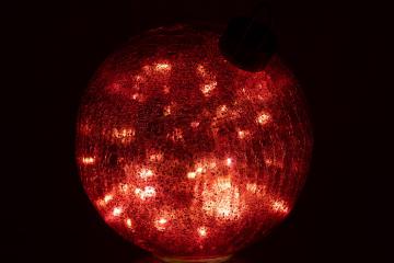 3 x Boules de Noël Verre Rouge ø20cm