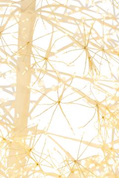 Sapin de Noël Blanc Led Blanc Chaud H240cm