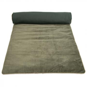 Housse d'Edredon New Delhi Velours Kaki 85x200