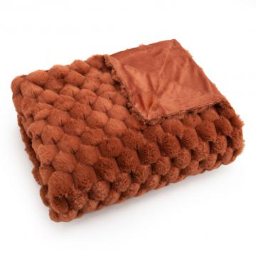 Plaid Diana Terracotta 130x170