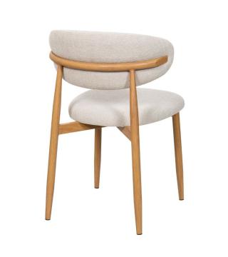 Chaise Georgia Beige Pied Naturel Athezza
