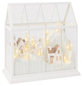 Village de Noël Verre Led Blanc GM