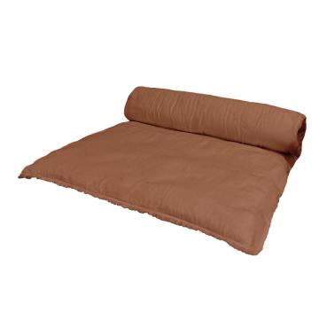 Housse d'Edredon Mykonos Mocaccino Double Gaz Coton 85*200