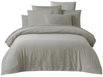 2 x Taies d'Oreiller Taloa Lin Satin de Coton Lavé (3tailles)