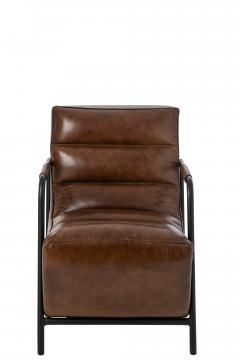 Fauteuil Cuir Indus Vintage