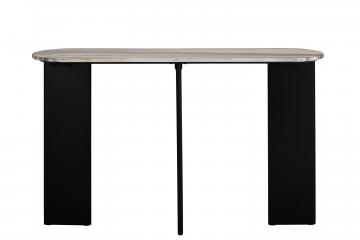 Console Mathilde Marbre Noir Gris