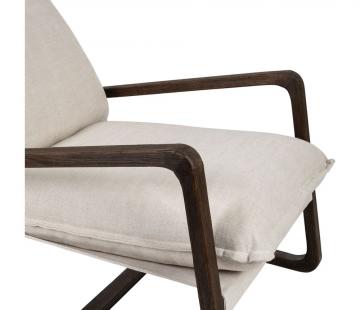 Fauteuil Chêne Lin Naturel Azenor